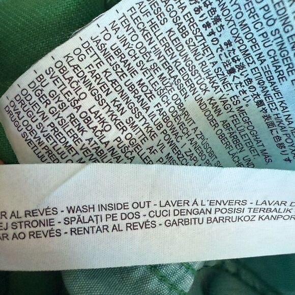 Zara Green Cropped Jeans, size 8 - Picture 6 of 6